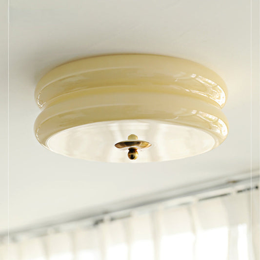 Danish Ceiling Light - Metal and Glass - Bauhaus Style - Dimmable