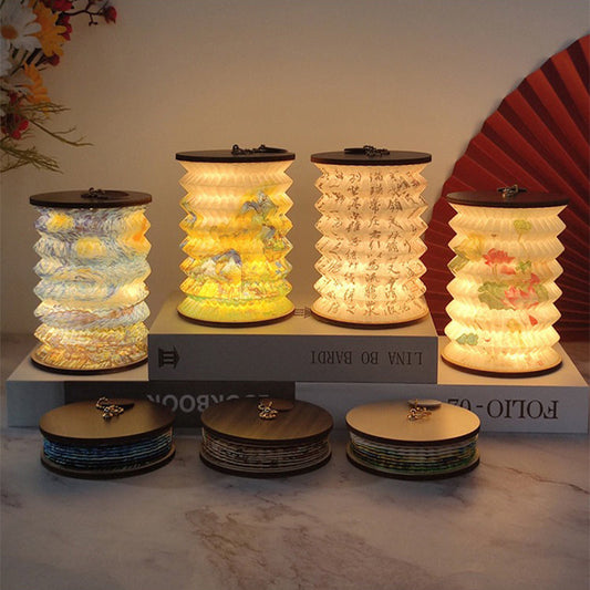 Foldable LED Lantern - PVC - Modern Mushroom - Portable Design